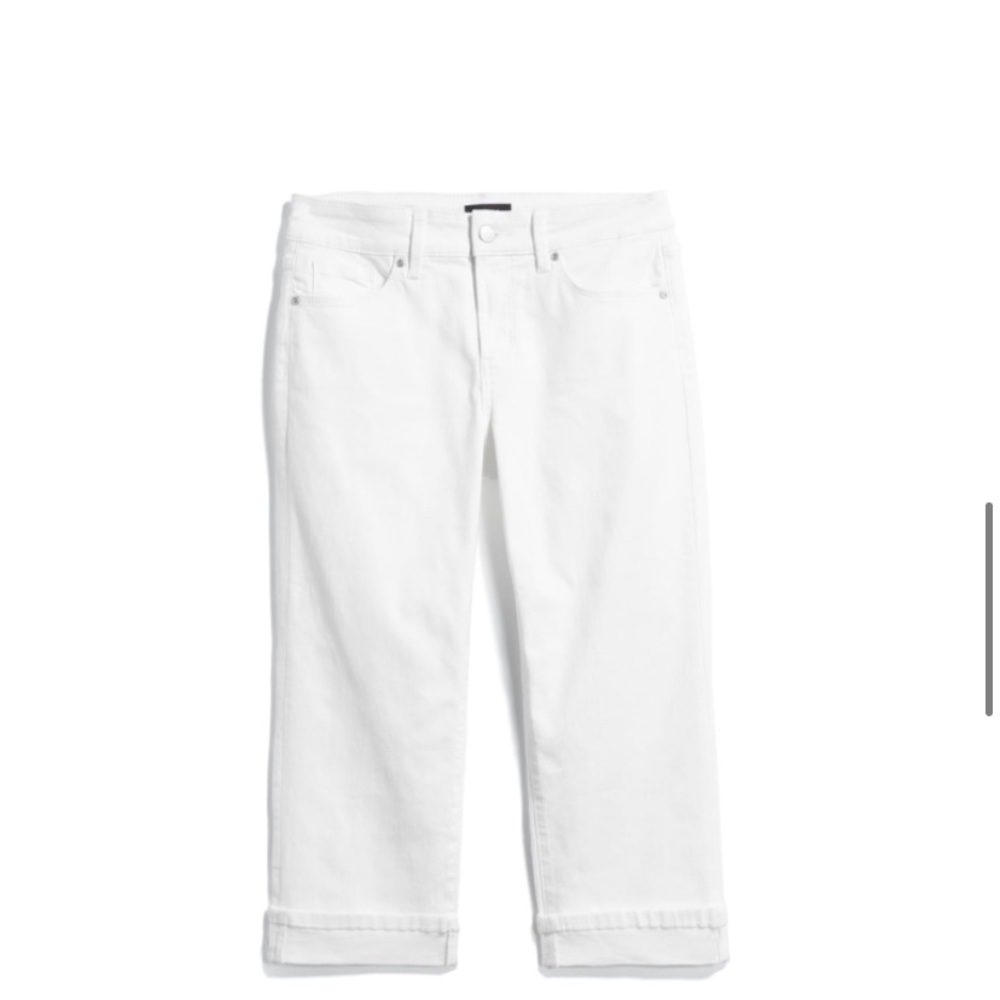 NWT NYDJ Marilyn White Cuffed Capris